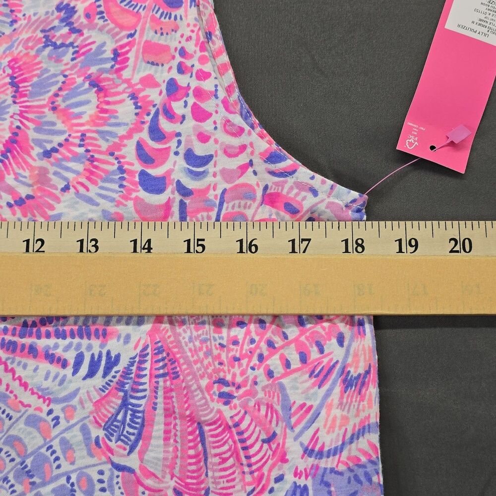 LILLY PULITZER Raz Berry Pink Sea You Soon Sleeveless Size. Medium - Picture 4 of 8